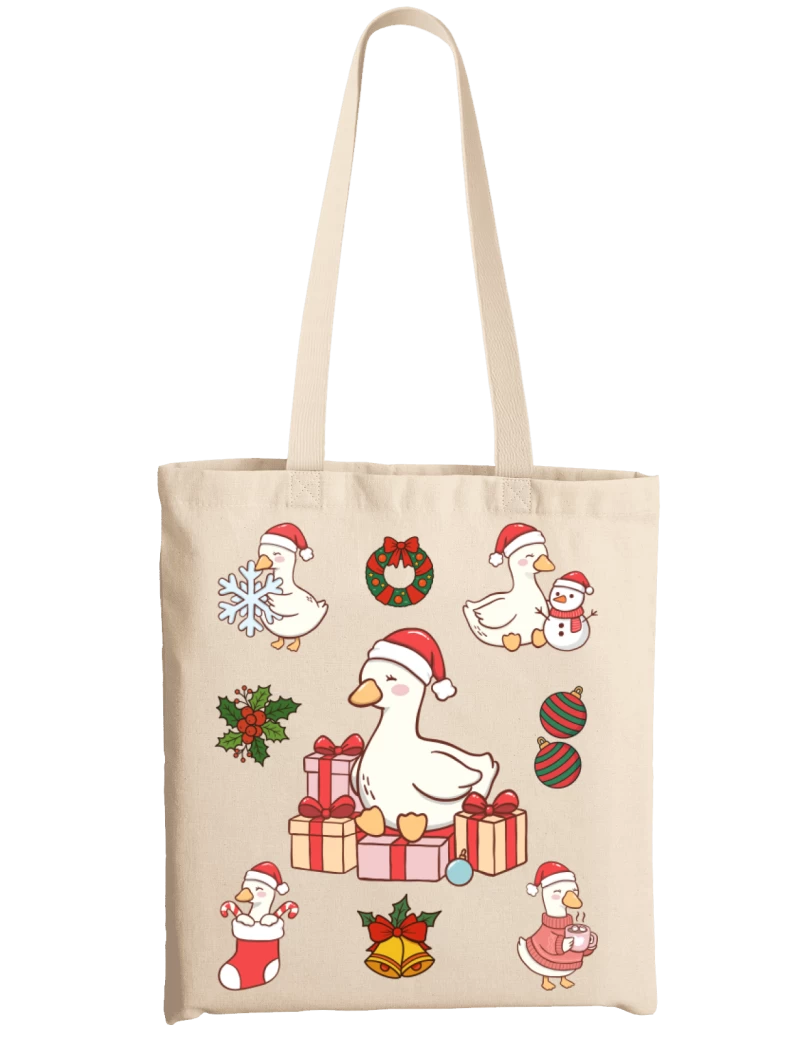 Totebag Navidad Patitos Mujer