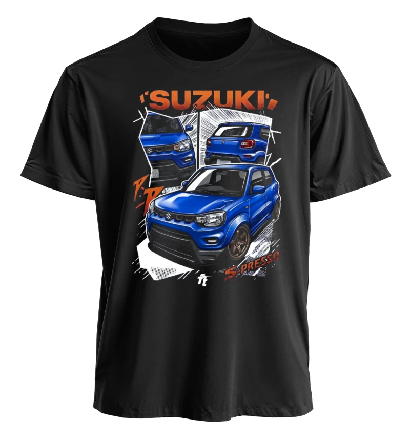 Polera polo cuello redondo / Suzuki S-presso Blue