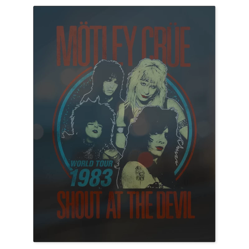 Motley Crue World Tour 83 – Print Metálico