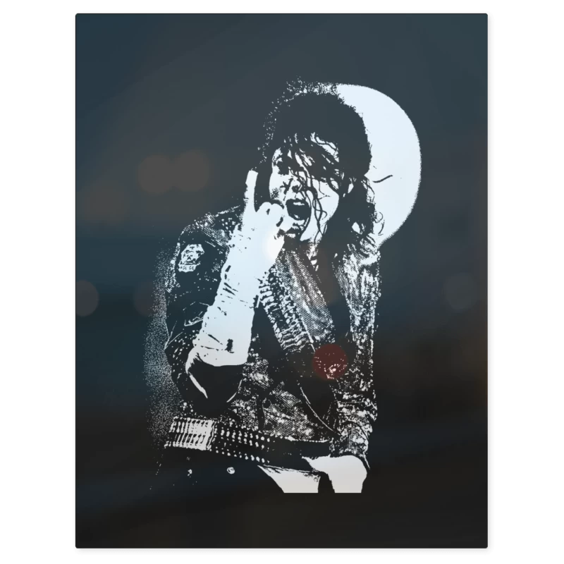 Michael Jackson Moon – Print Metálico