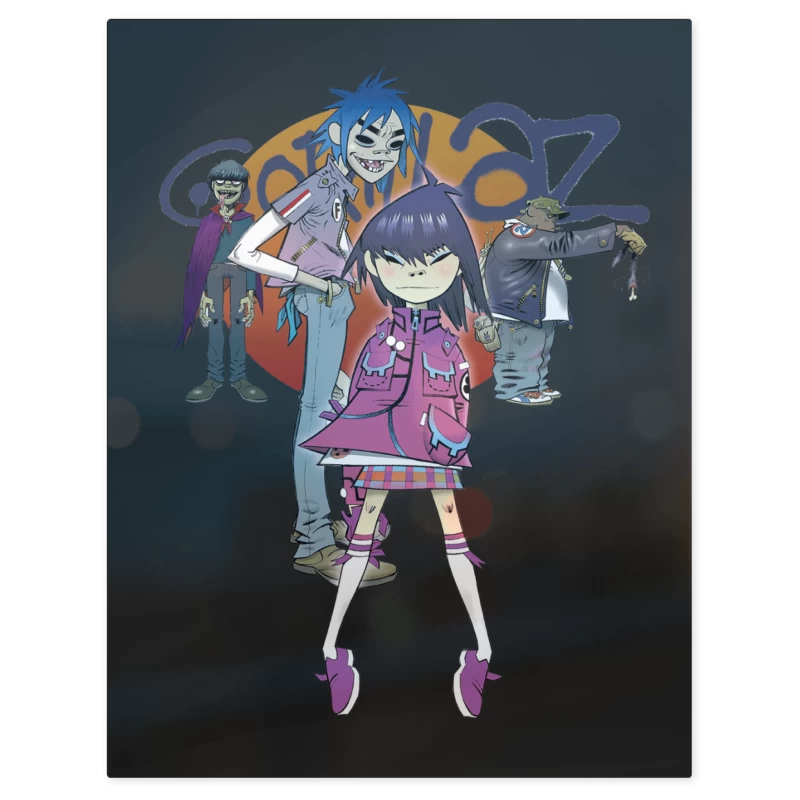 Gorillaz Banda – Print Metálico