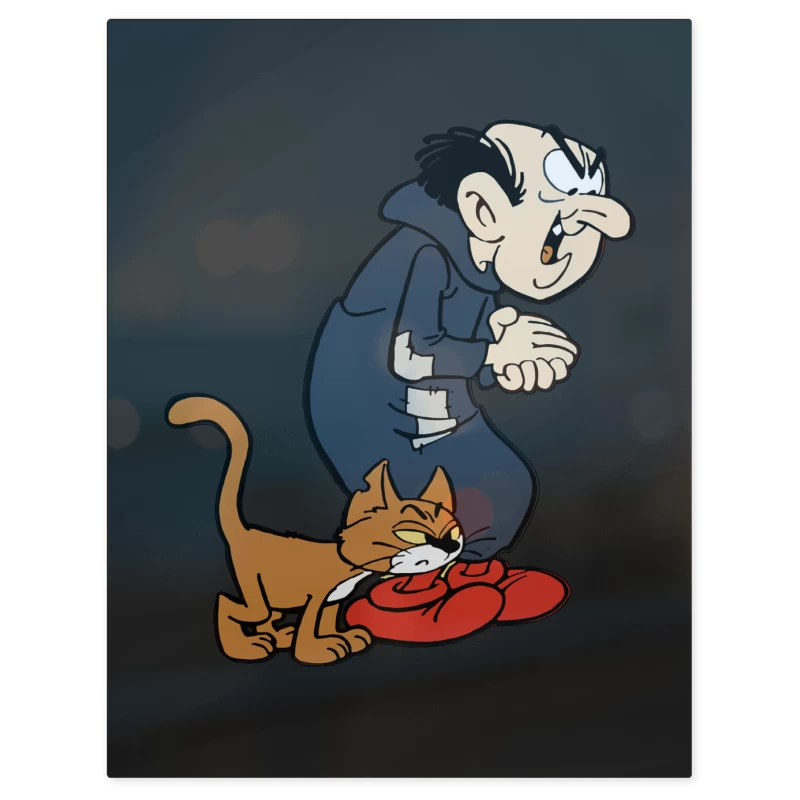 Gargamel & Azrael – Print Metálico