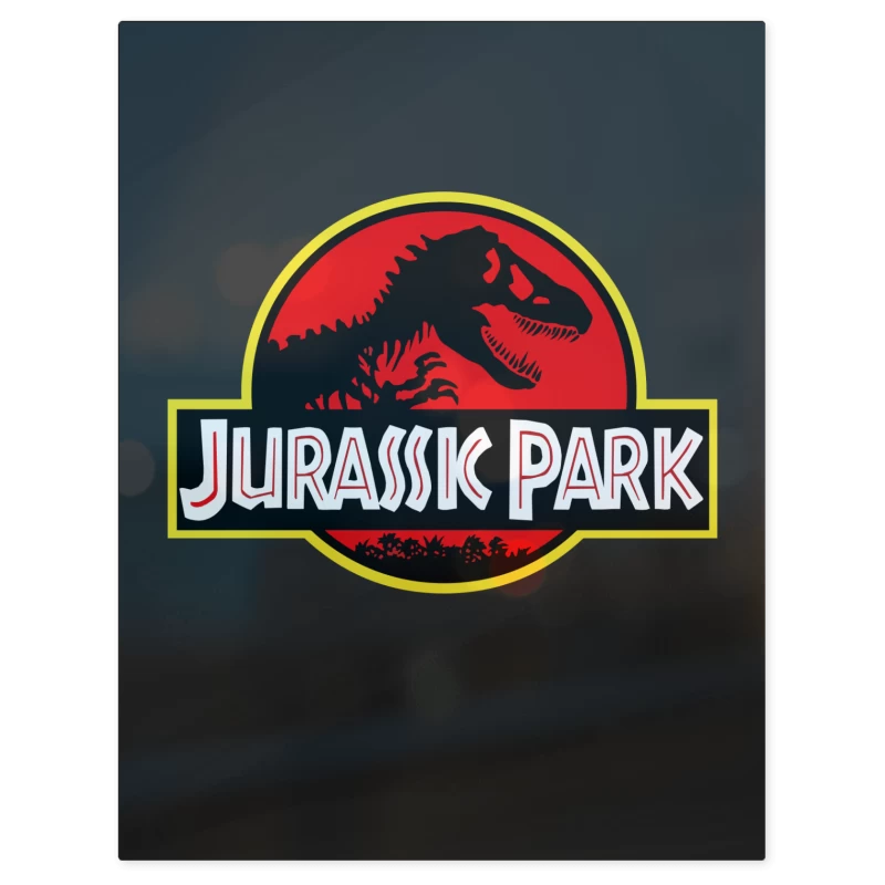 Jurassic Park Original Logo – Print Metálico
