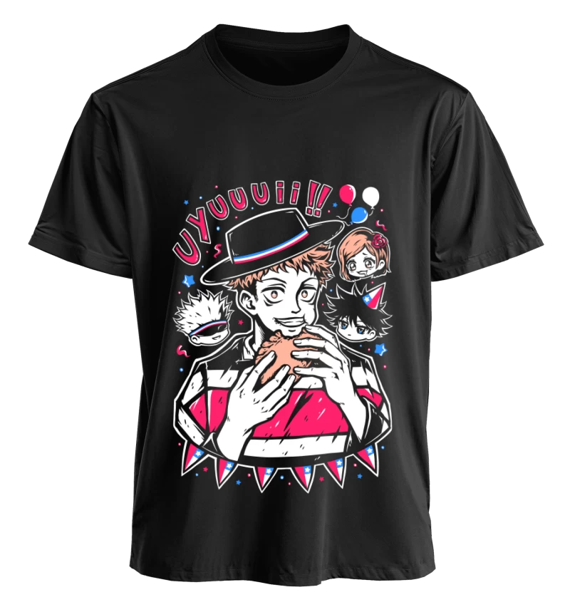 Polera Negra - Itadori Dieciochero - Jujutsu Kaisen - Fiestas Patrias