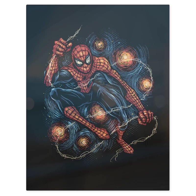 Spiderman Night – Print Metálico