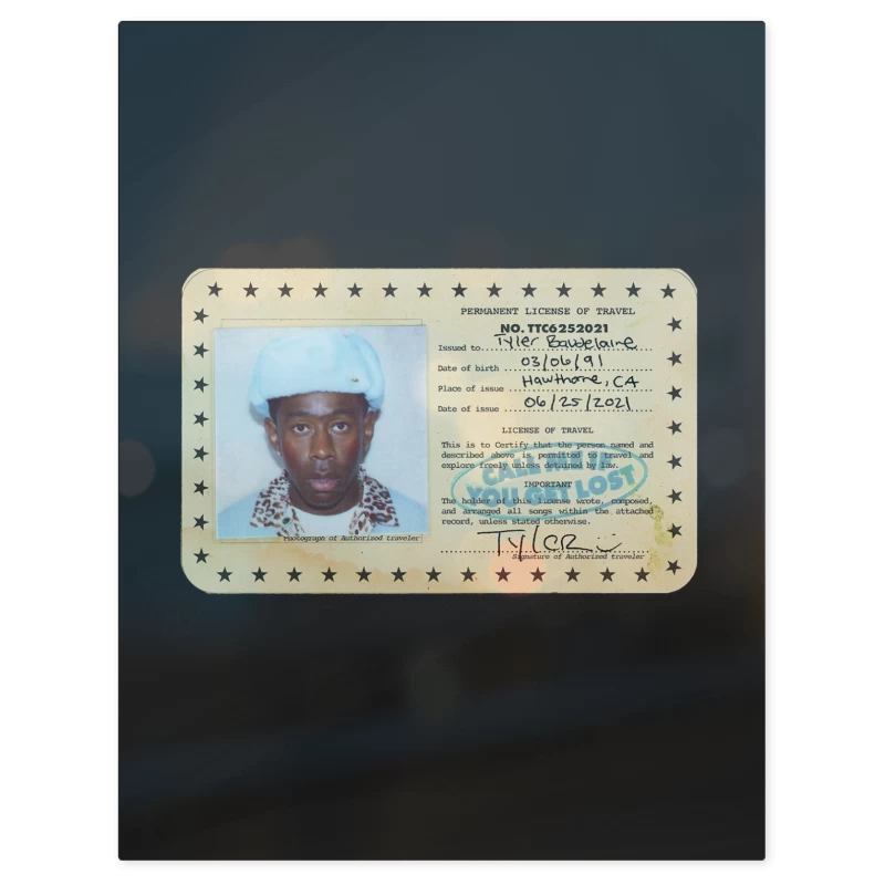 Tyler the Creator Call Me If You Get Lost – Print Metálico