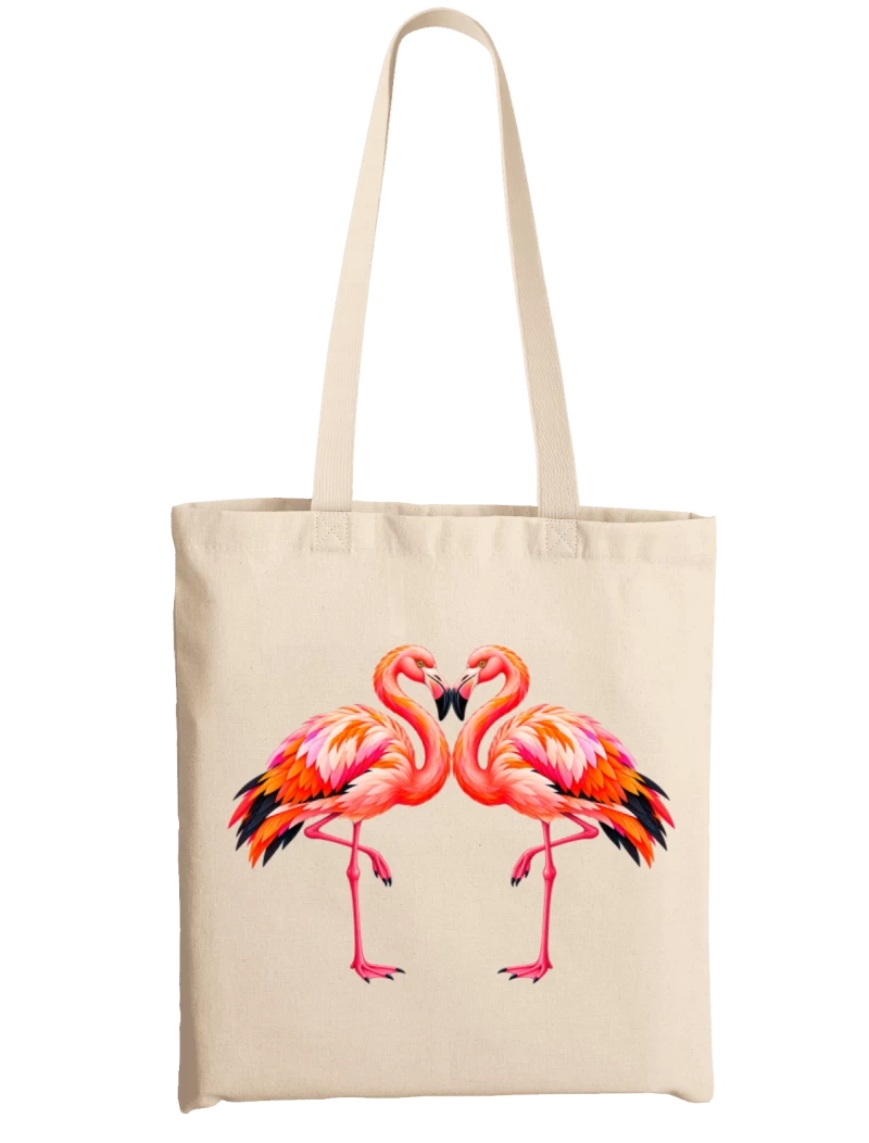 Totebag Pareja de Flamencos | Ilustración de Fauna – Sur Nativo