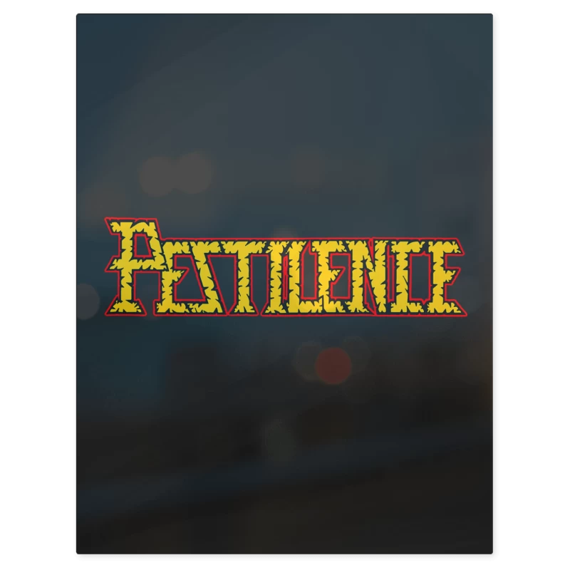 Pestilence Logo – Print Metálico