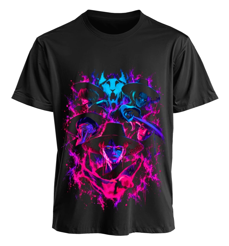 Polera Animación KPop Demon Hunters Saja Boys Your Idol | Frente + Manga