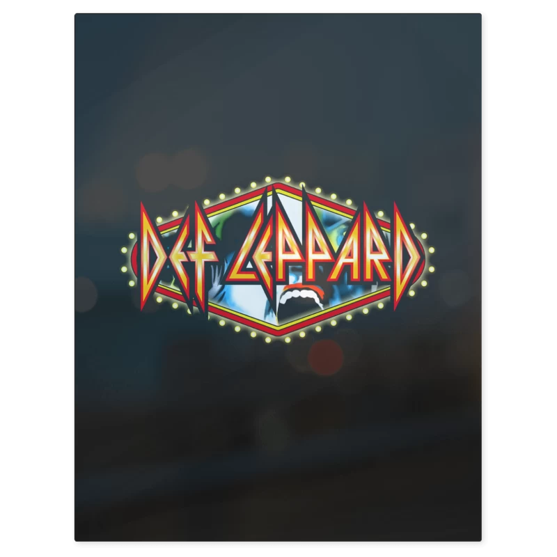 Def Leppard Logo – Print Metálico
