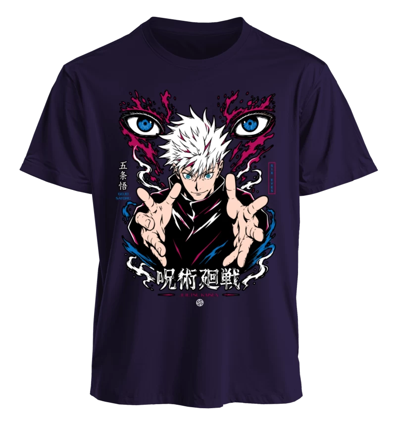 Polera Jujutsu Kaisen Gojo Satoru Six Eyes Awakening