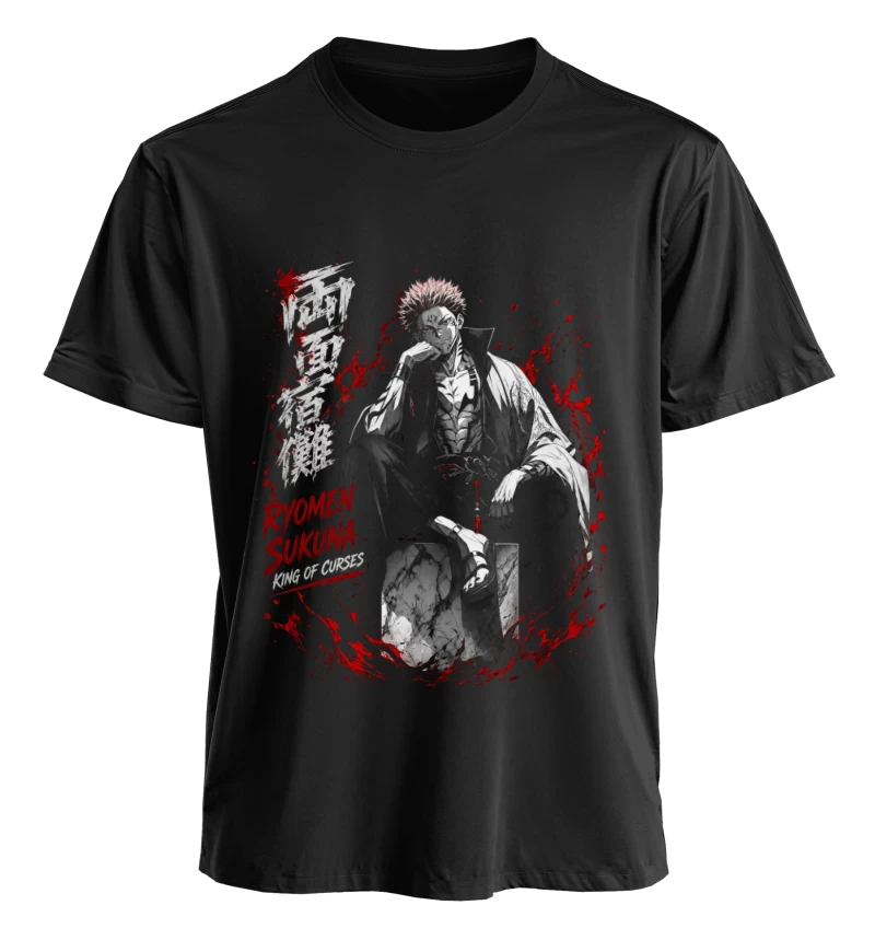 Polera Anime Jujutsu Kaisen Ryomen Sukuna | Frente + Manga
