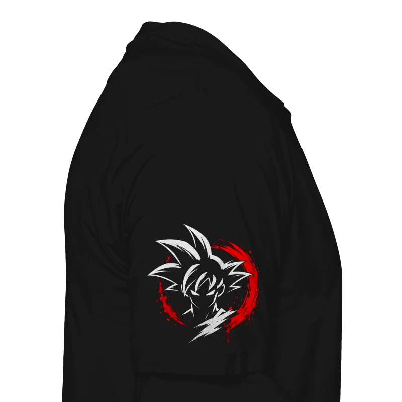 Polera Anime Dragon Ball Goku Ultra Instinto | Frente + Manga