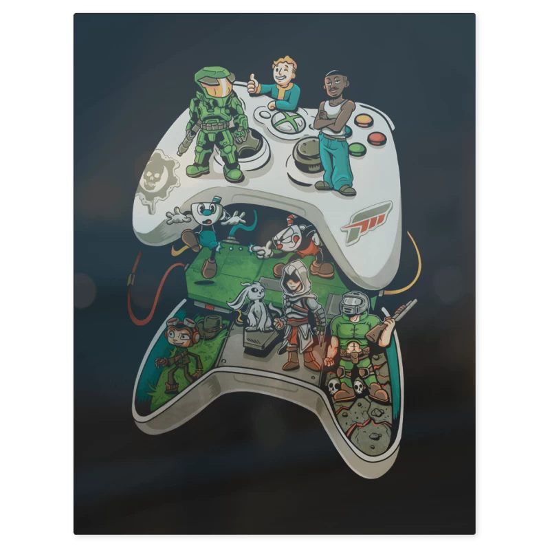Joystick 360 – Print Metálico