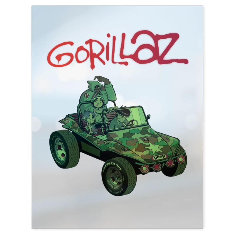 Gorillaz Gorillaz – Print Metálico