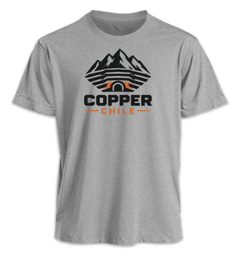 Polera Negra "Copper Chile" – Edición Open Pit & Underground