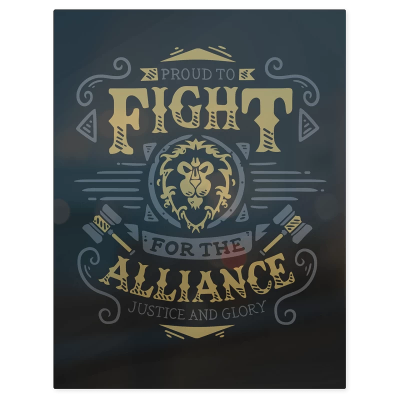 Fight for the Alliance – Print Metálico