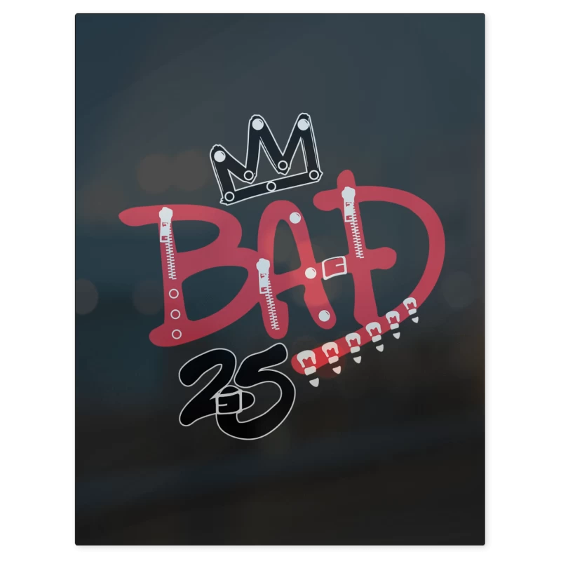 Michael Jackson Bad 25 Years – Print Metálico