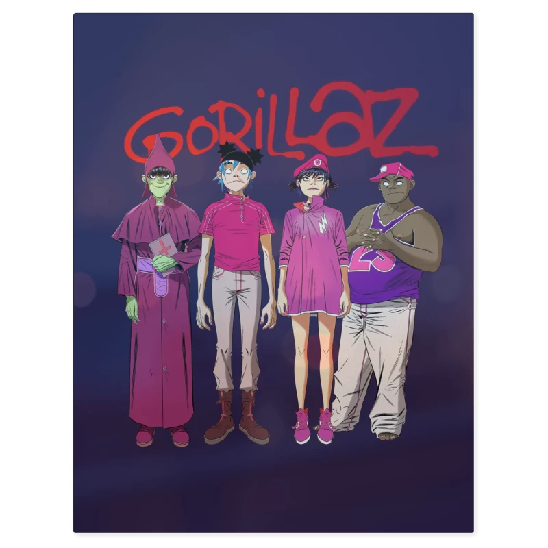 Gorillaz Cracker Island – Print Metálico