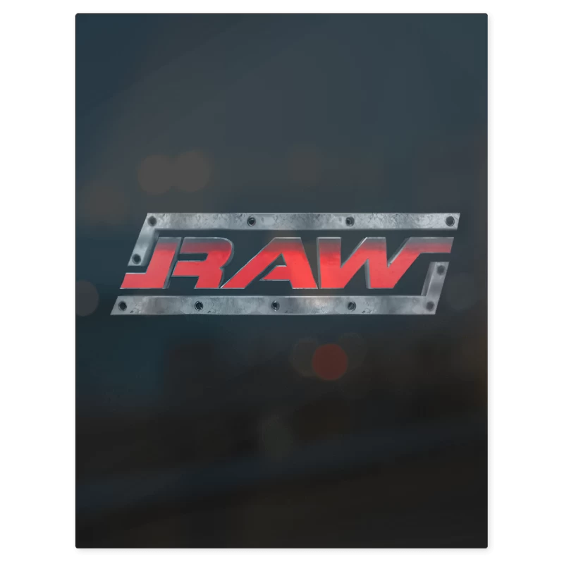 WWE Raw – Print Metálico