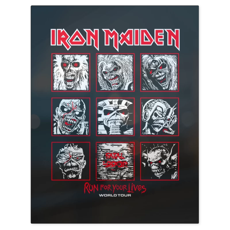 Iron Maiden Eddies Run for – Print Metálico