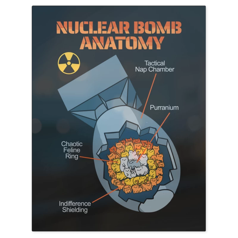Bomba Atomica de Gatitos – Print Metálico