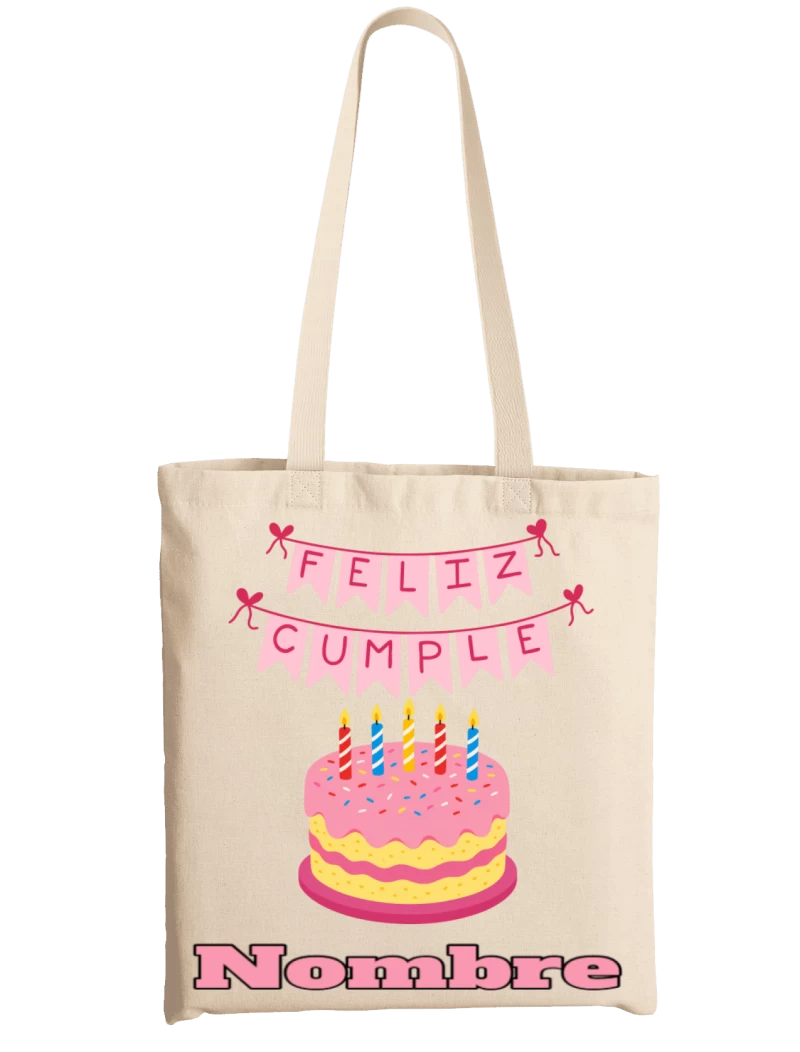 (Personalizable) Totebag Feliz Cumple