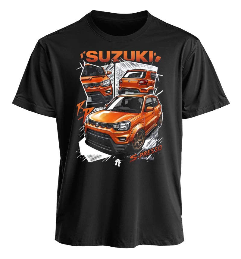Polera polo cuello redondo / Suzuki S-presso Orange