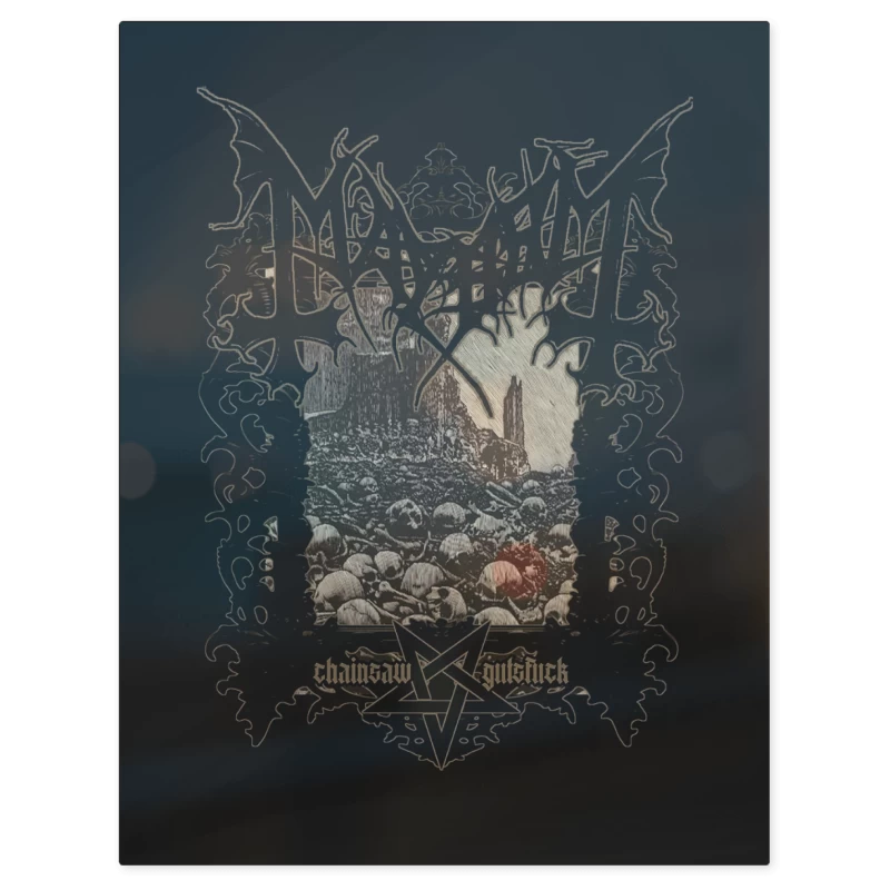 Mayhem Chainsaw Gutsfuck – Print Metálico