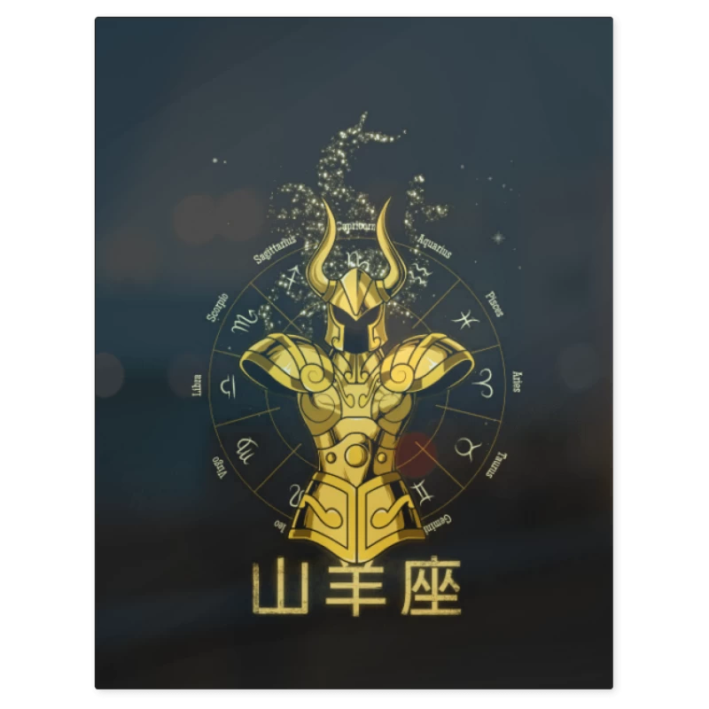 Capricornio Saint Seiya – Print Metálico