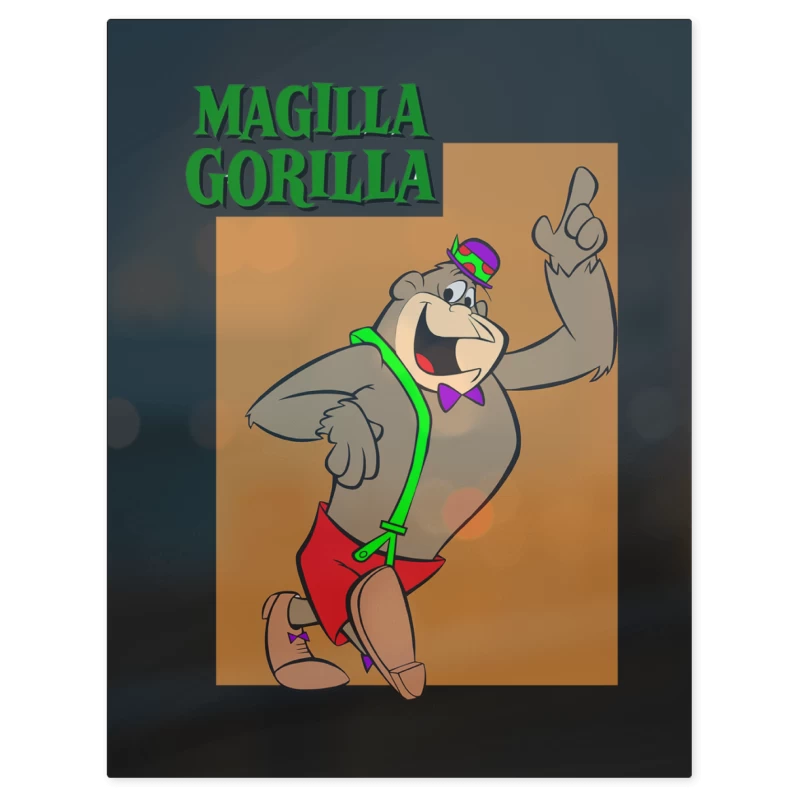 Magilla Gorilla Hanna Barbera – Print Metálico