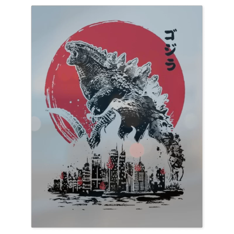 Godzilla II – Print Metálico