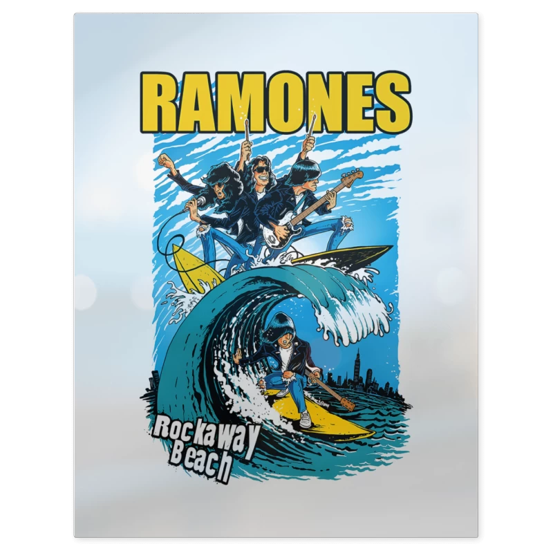Ramones Rockaway Beach – Print Metálico