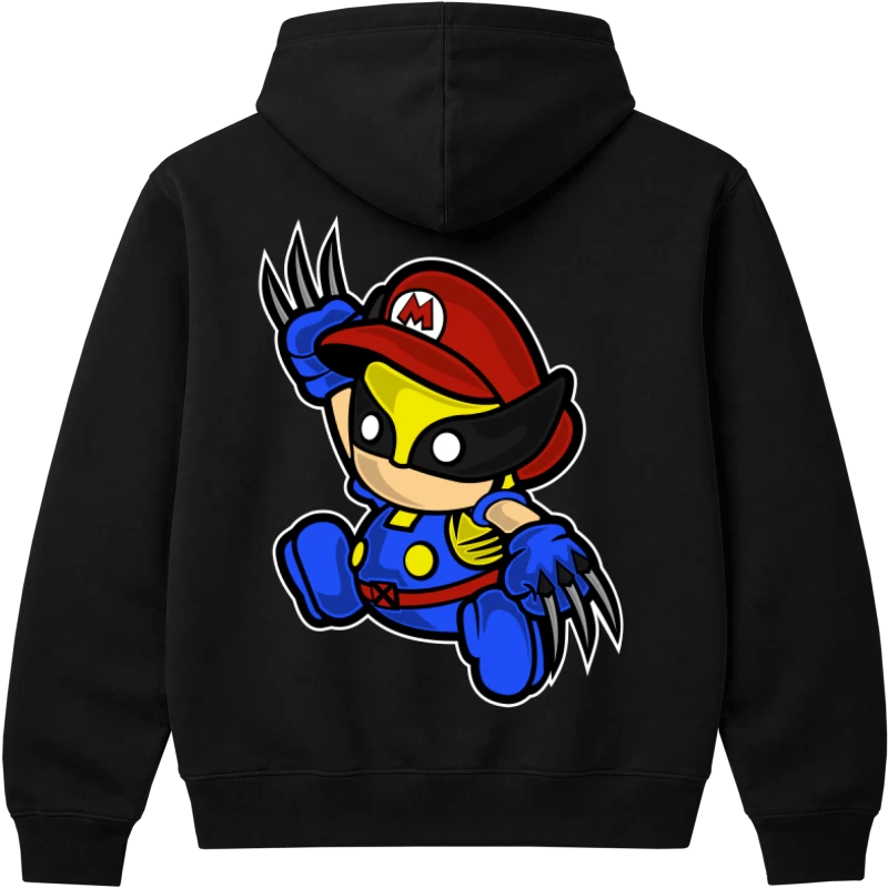 Polerón canguro premium Mario Wolverine