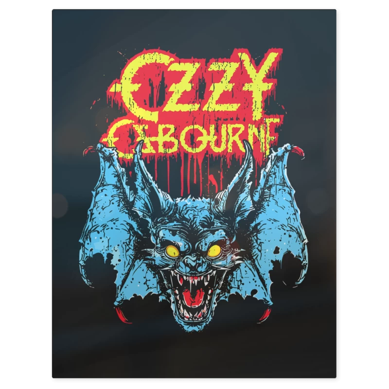 Ozzy Osbourne Rabid Bat – Print Metálico