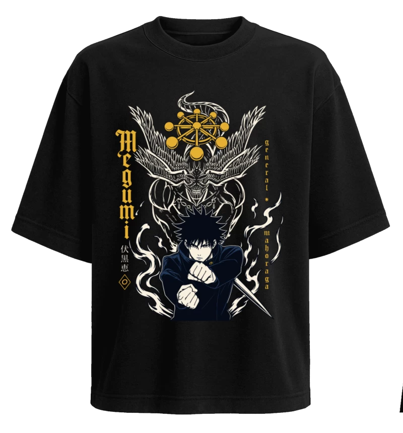 Polera Jujutsu Kaisen Megumi Fushiguro & Mahoraga