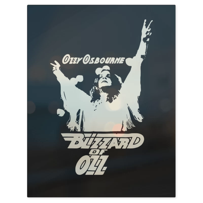 Ozzy Osbourne Blizz – Print Metálico