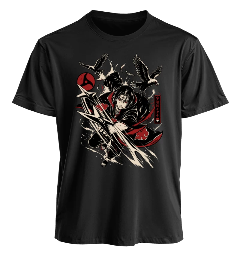 Polera Naruto Itachi Uchiha Akatsuki Cuervos