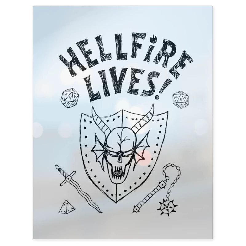 Hellfire Lives N – Print Metálico