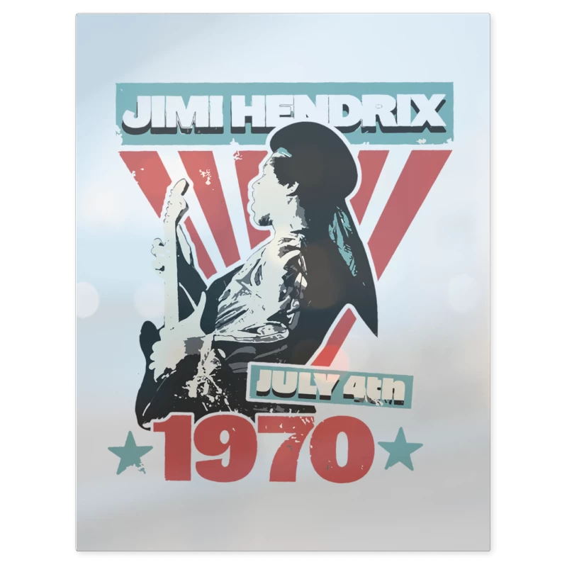 Jimi Hendrix 1970 – Print Metálico