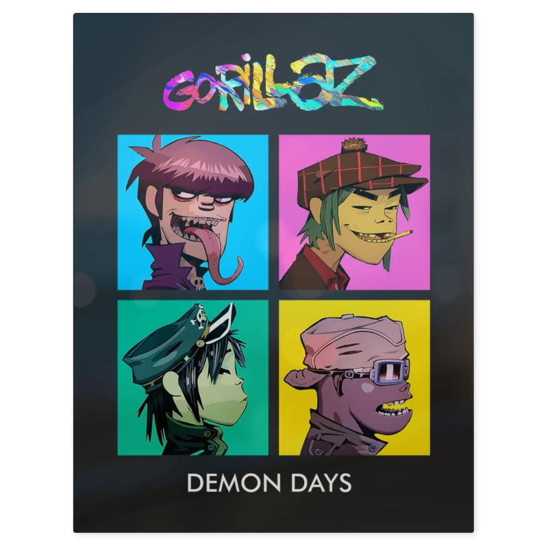 Gorillaz Demon – Print Metálico