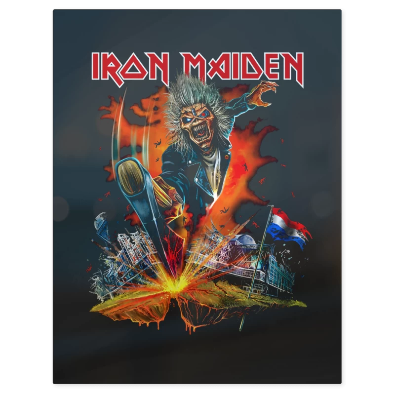 Iron Maiden Paises Bajos – Print Metálico
