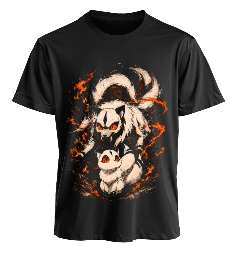 Polera Anime Inuyasha Kirara | Frente + Manga