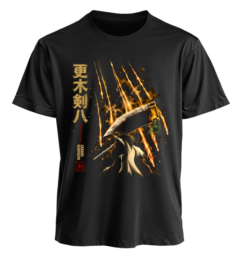 Polera Anime Bleach Zaraki Kenpachi | Frente + Manga