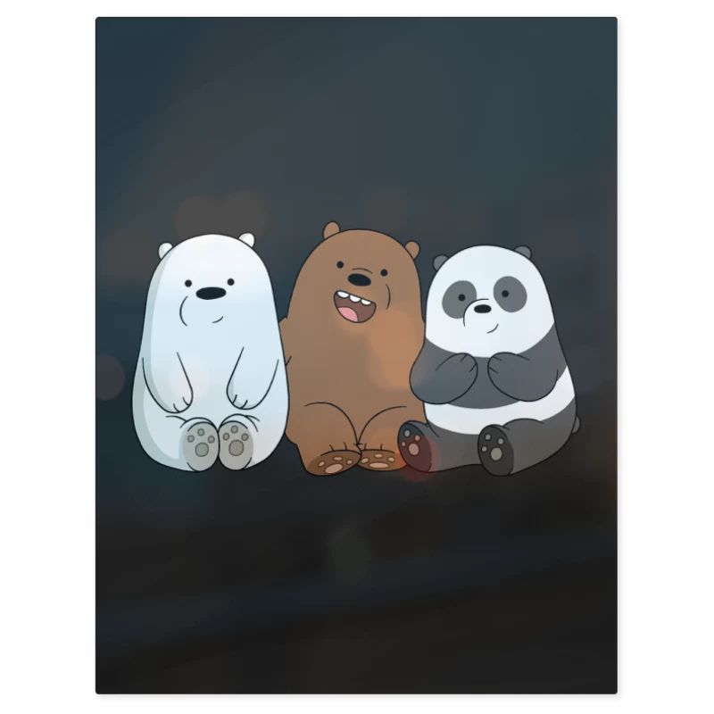 We Bare Bears – Print Metálico