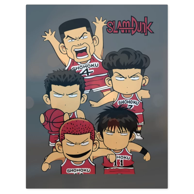Shohoku Slam Dunk – Print Metálico