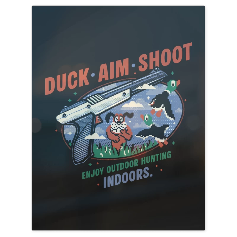 Duck Hunt Aim Shoot – Print Metálico