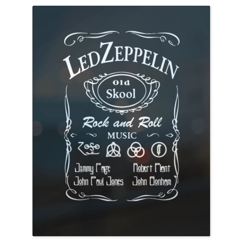 Led Zepelin – Print Metálico