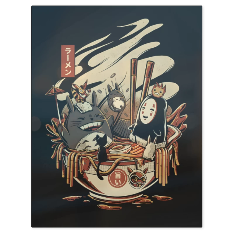 Ghibli Ramen – Print Metálico