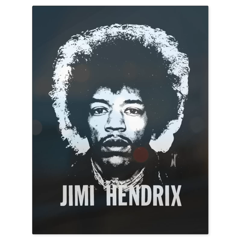 Jimi Hendrix Hendrix – Print Metálico